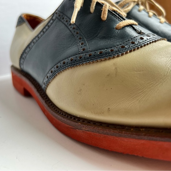 Vintage Walk-Over Genuine American Leather Oxford Saddle Shoes Size 13 D… - Picture 4 of 13